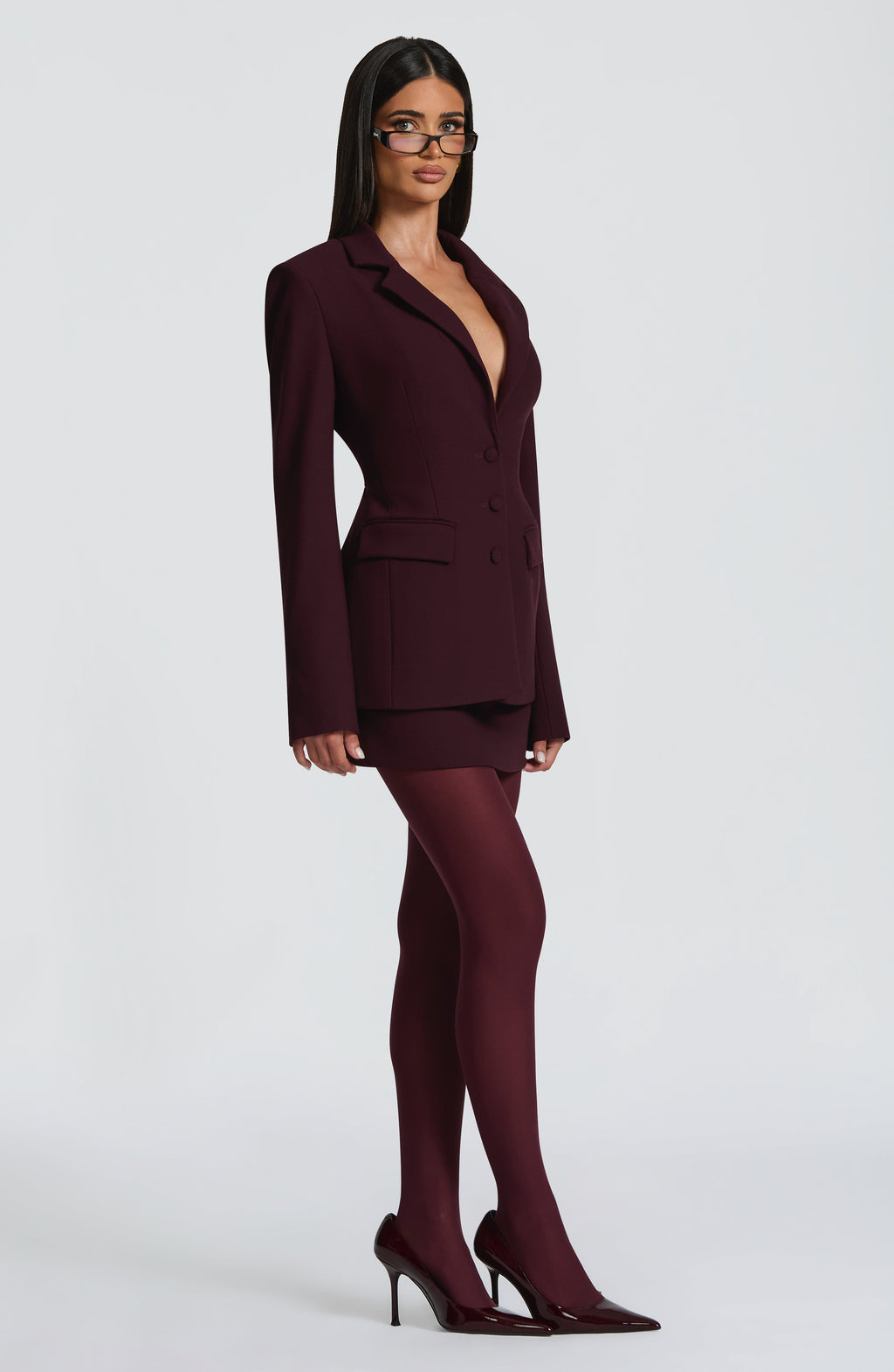 Claudia - Blazer Sartoriale Prugna