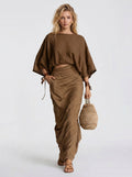 Evaluna - Completo con Top Dolman e Gonna Maxi