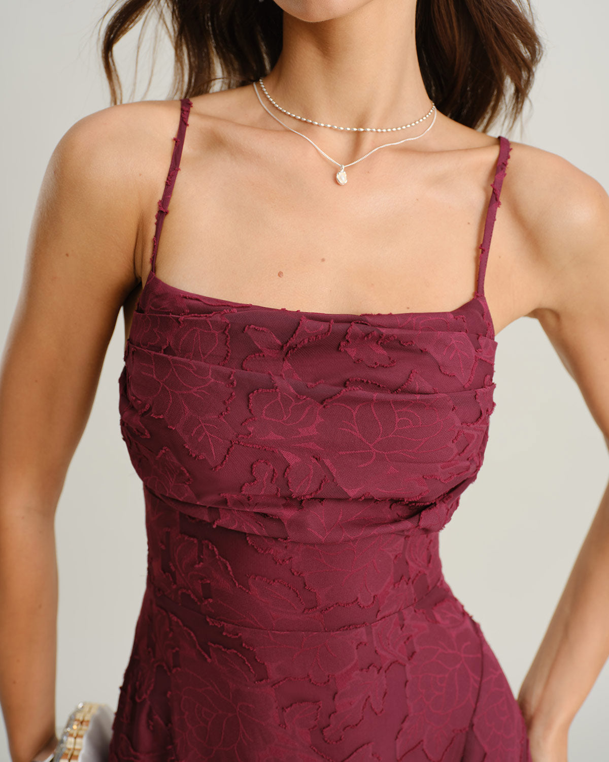 Amalia - Abito Lencero Lungo in Jacquard